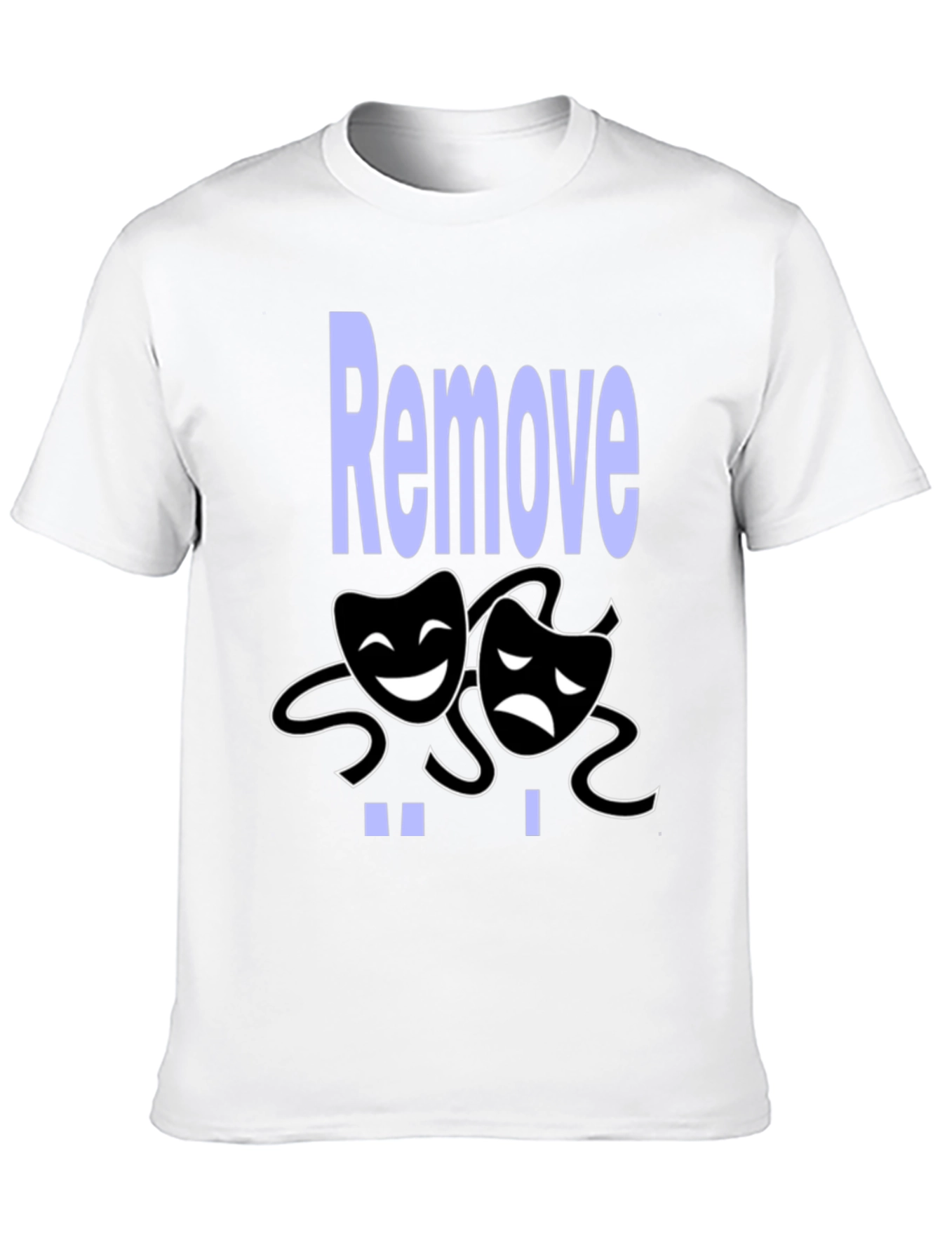 Comedy Tragedy Graphic Tee - Remove Drama Black T-Shirt