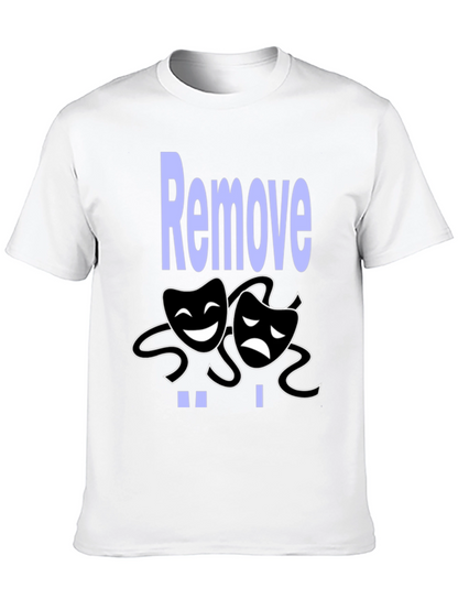 Comedy Tragedy Graphic Tee - Remove Drama Black T-Shirt