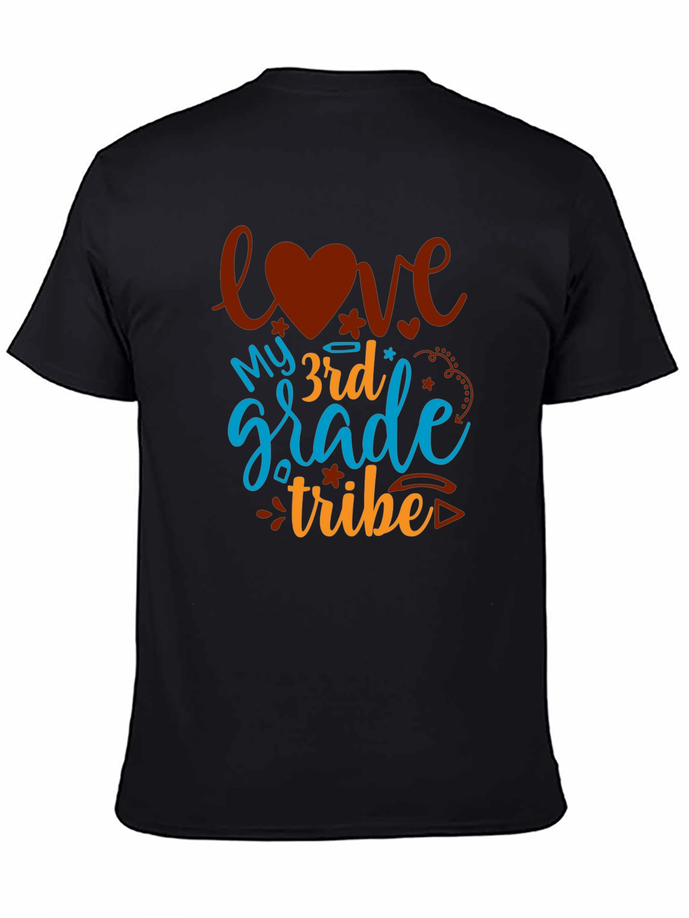 Love My 3rd Grade Tribe Black Tee