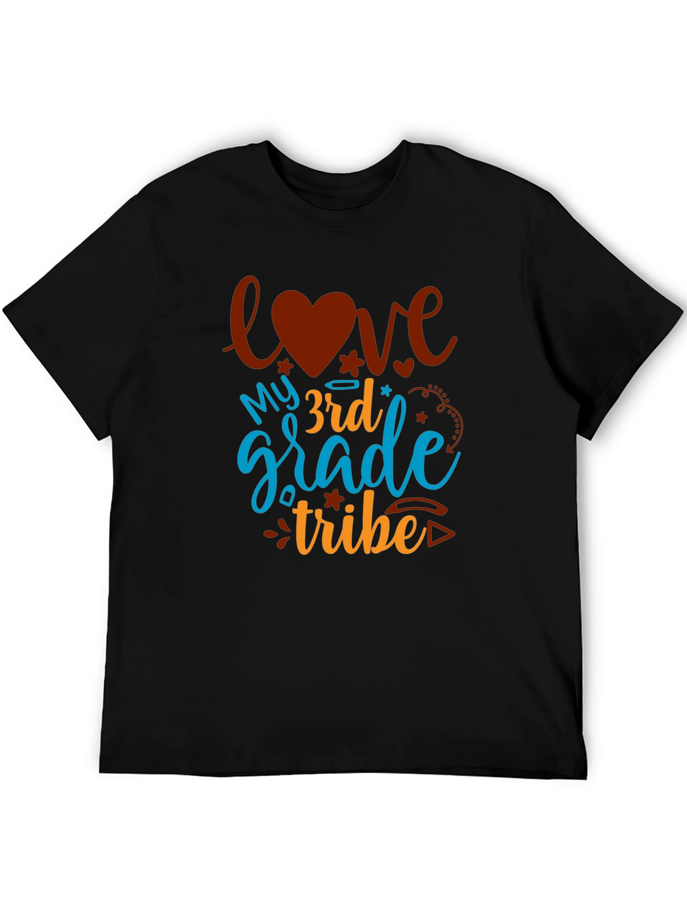 Love My 3rd Grade Tribe Black Tee