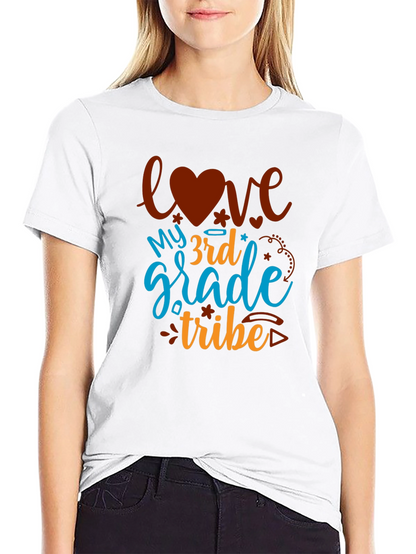 Love My 3rd Grade Tribe Black Tee