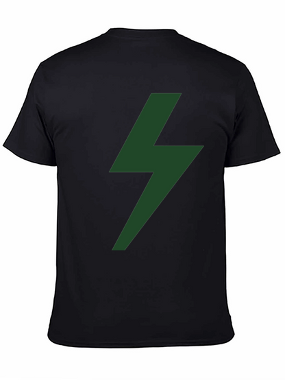 Lightning Bolt Graphic Tee - Black