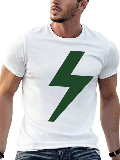 Lightning Bolt Graphic Tee - Black