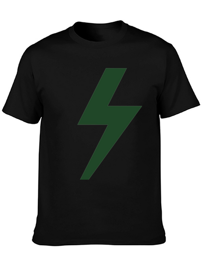 Lightning Bolt Graphic Tee - Black