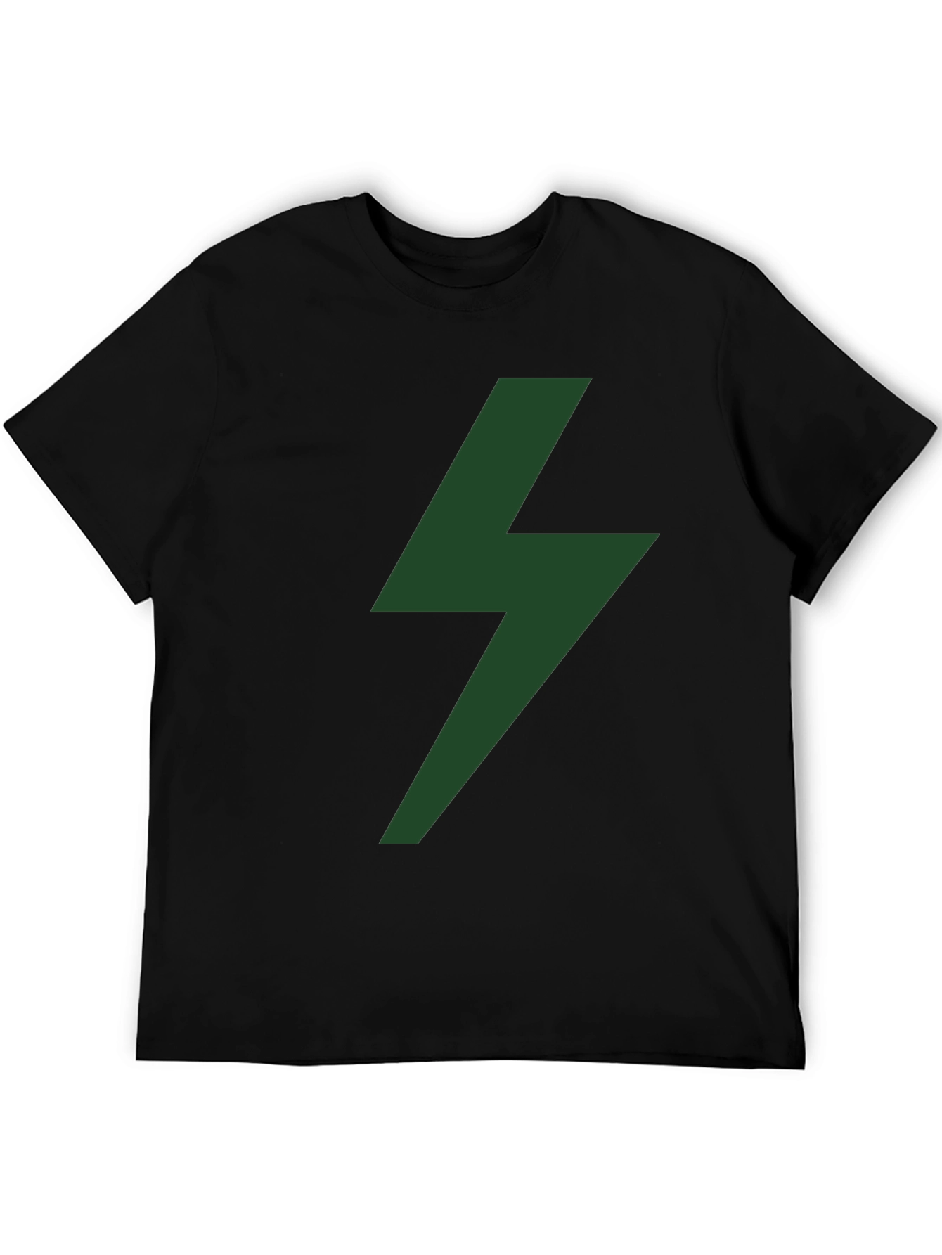 Lightning Bolt Graphic Tee - Black