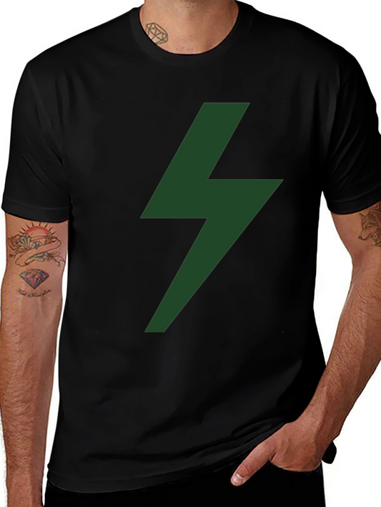 Lightning Bolt Graphic Tee - Black