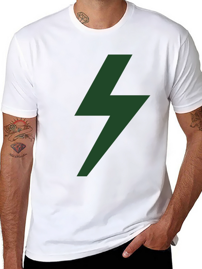Lightning Bolt Graphic Tee - Black