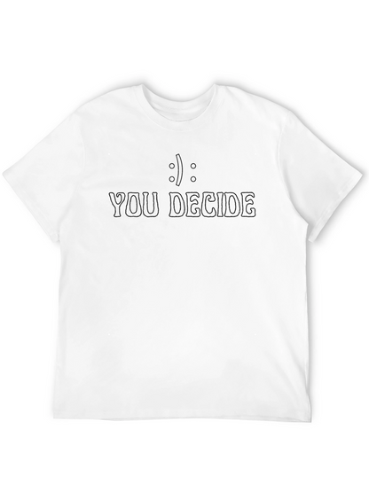 You Decide Graphic Tee - Black Cotton T-Shirt