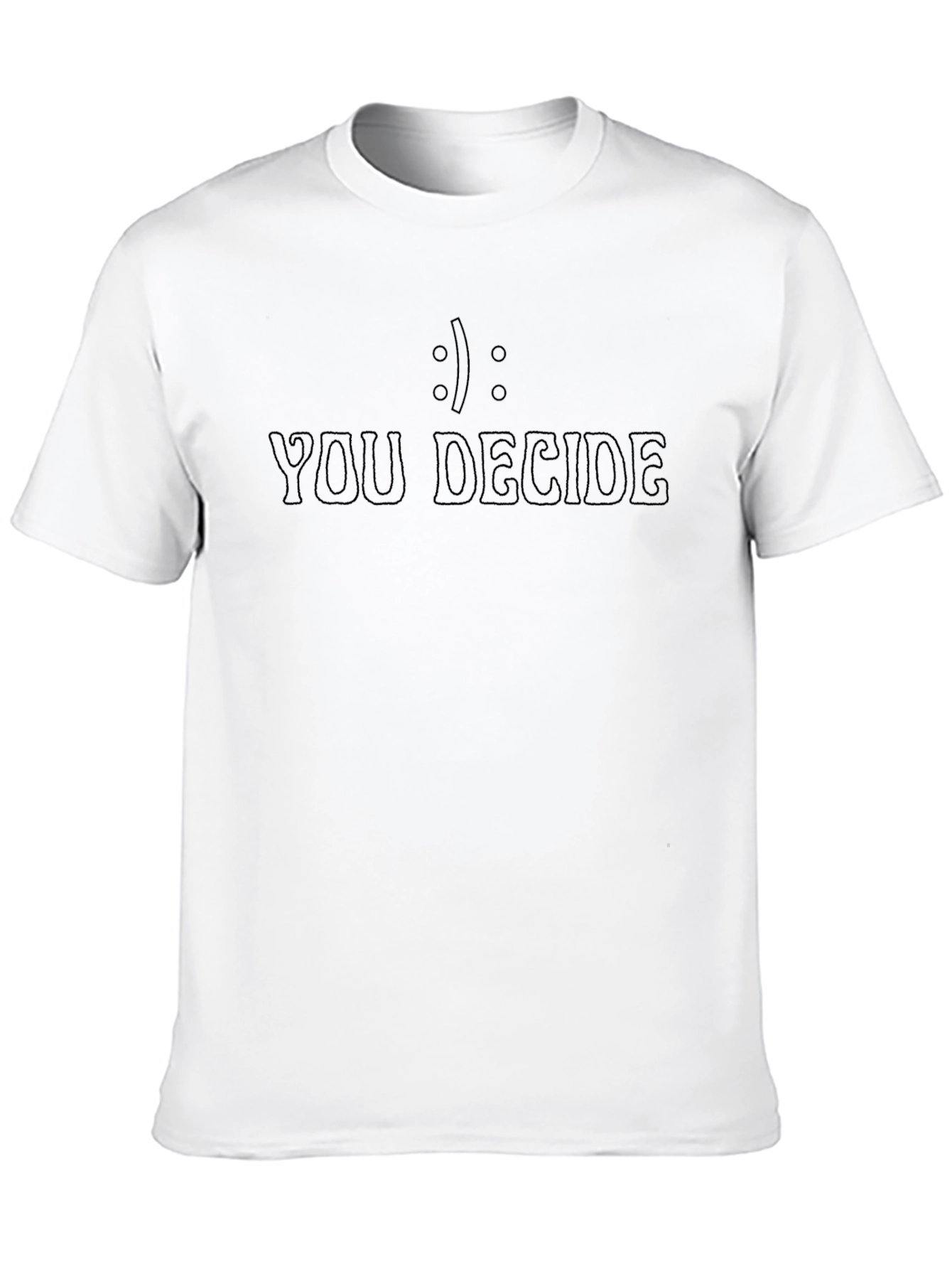 You Decide Graphic Tee - Black Cotton T-Shirt