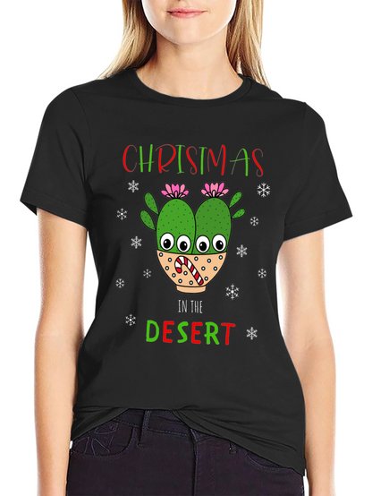 Christmas in the Desert Cactus T-Shirt