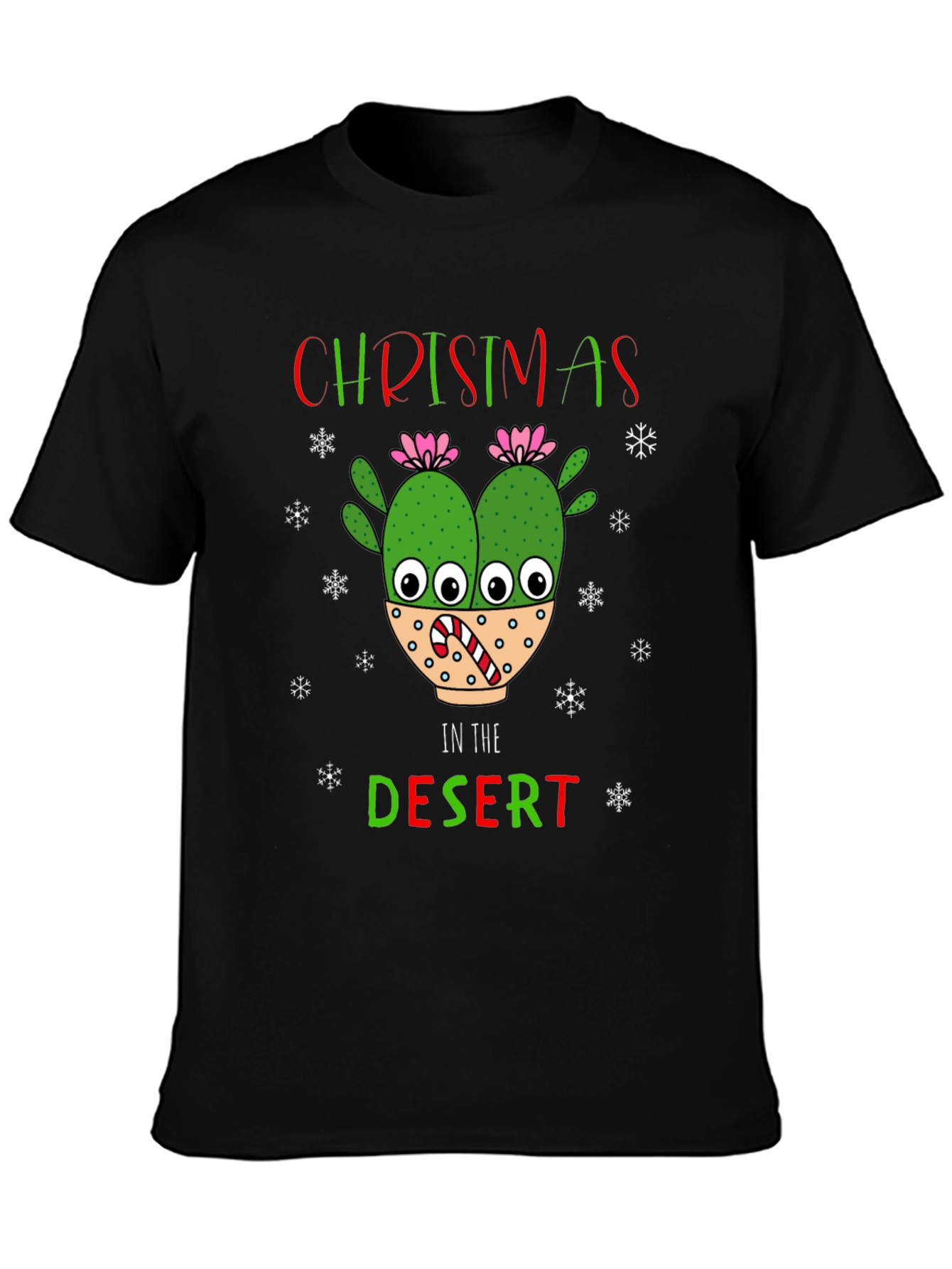 Christmas in the Desert Cactus T-Shirt