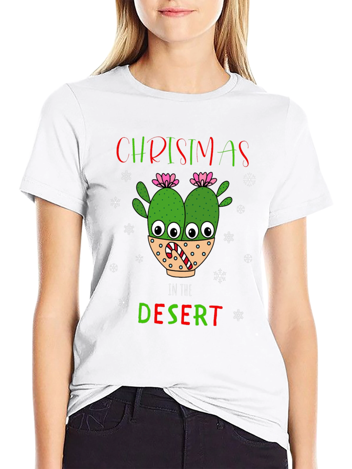 Christmas in the Desert Cactus T-Shirt