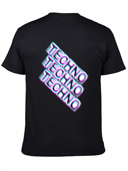 Retro Techno Glitch T-Shirt - Rave Party Tee