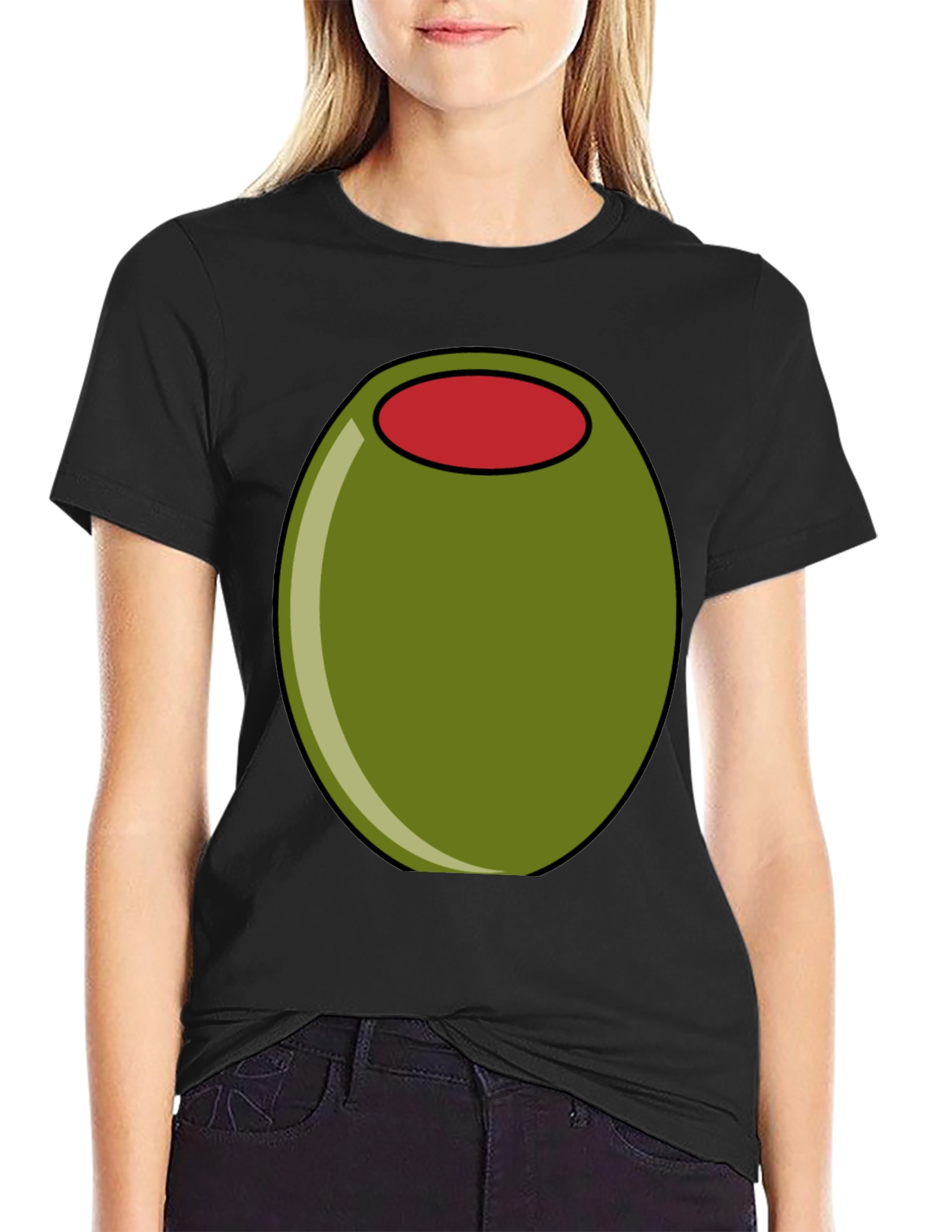 Olive Graphic Tee - Funny Food T-Shirt