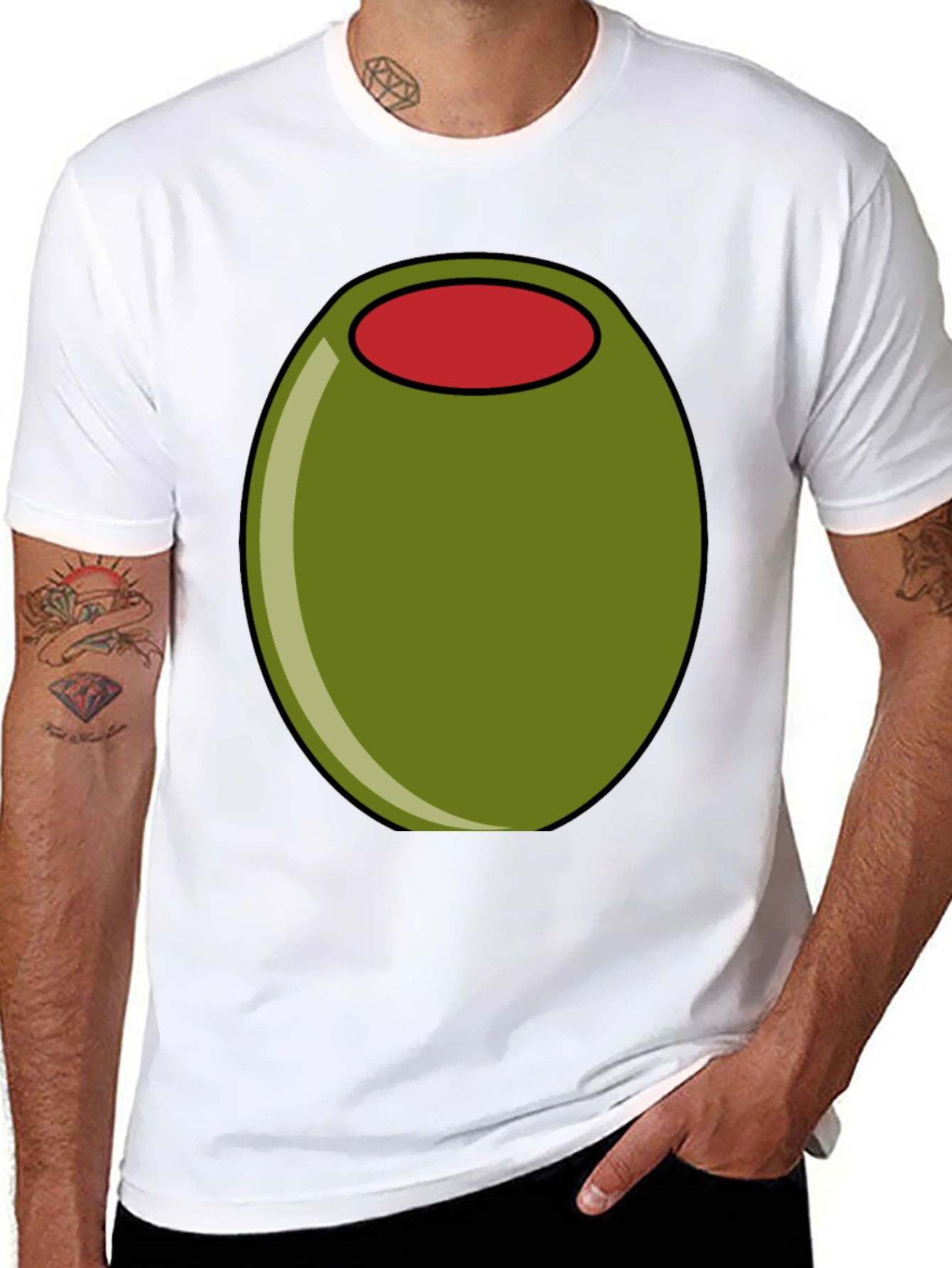 Olive Graphic Tee - Funny Food T-Shirt