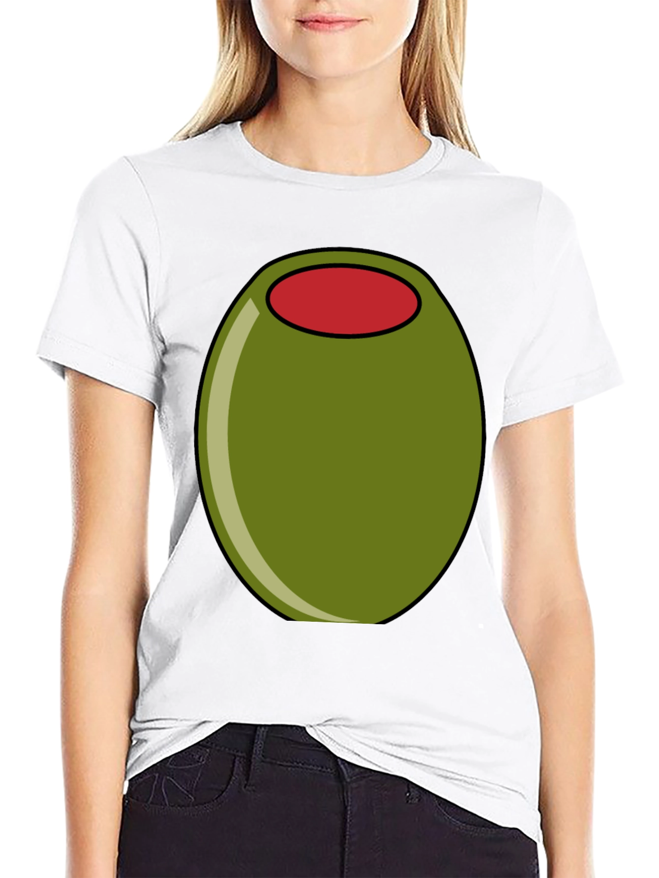 Olive Graphic Tee - Funny Food T-Shirt