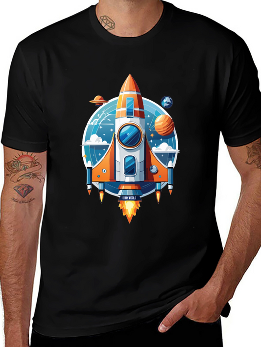 Rocket Ship Graphic T-Shirt