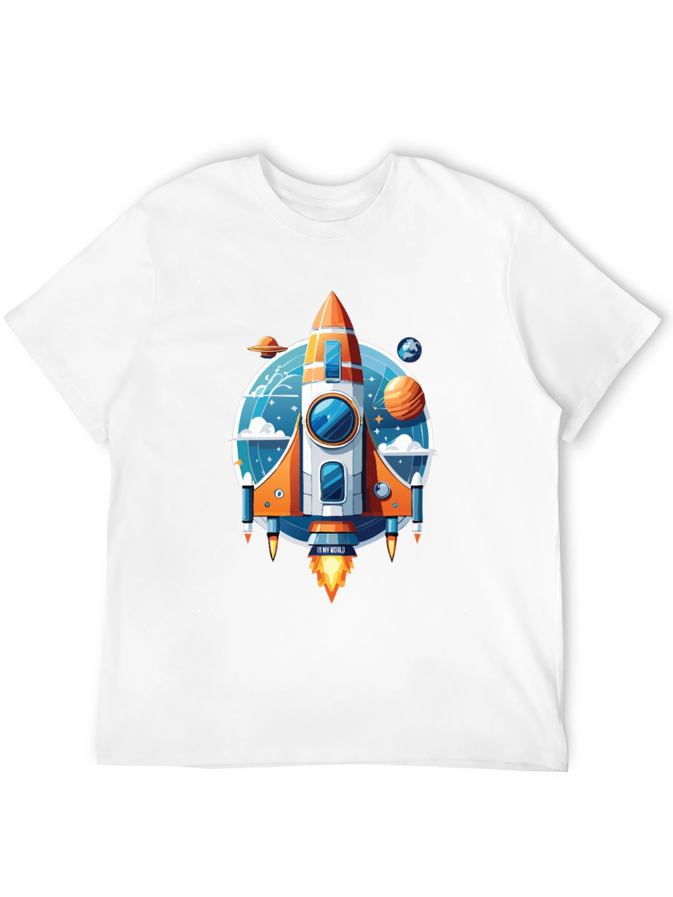 Rocket Ship Graphic T-Shirt