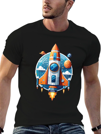 Rocket Ship Graphic T-Shirt