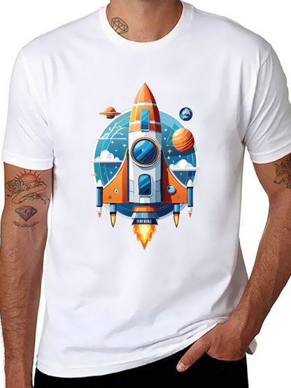 Rocket Ship Graphic T-Shirt