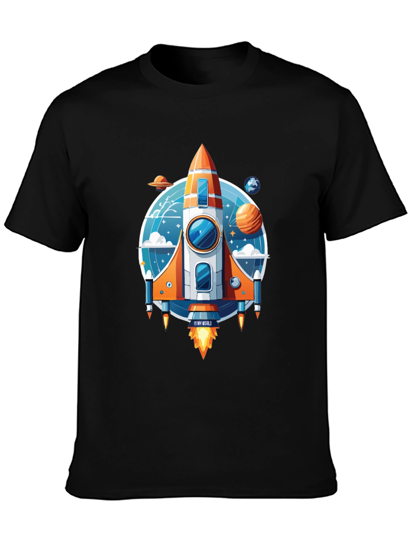 Rocket Ship Graphic T-Shirt