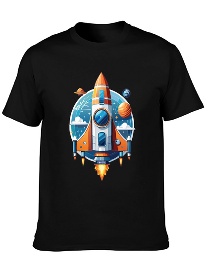 Rocket Ship Graphic T-Shirt