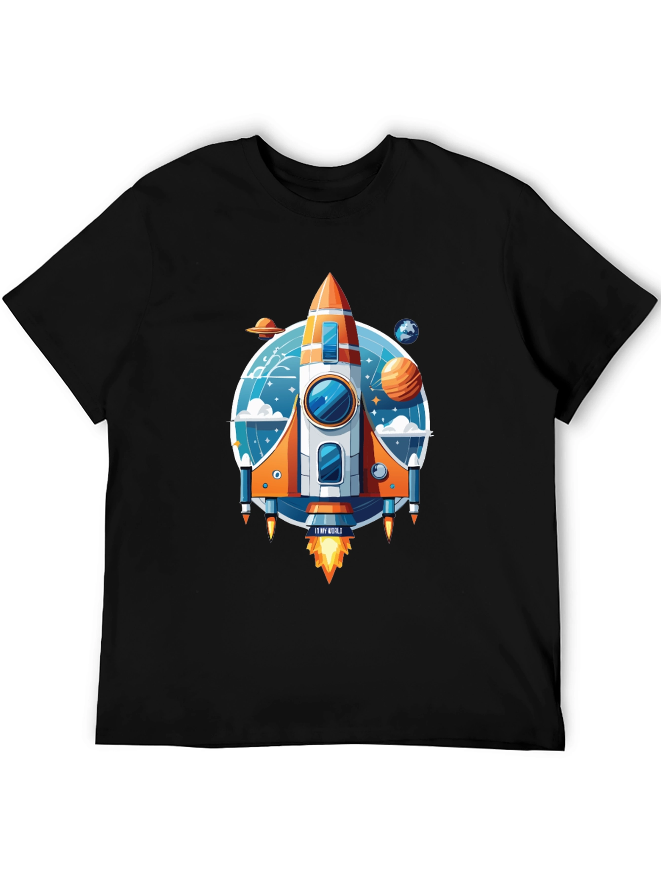 Rocket Ship Graphic T-Shirt