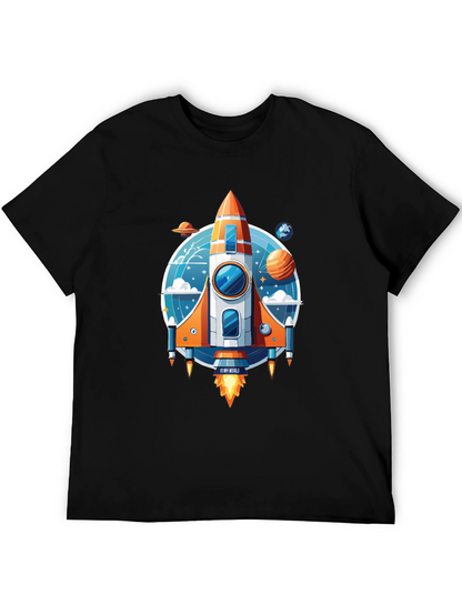 Rocket Ship Graphic T-Shirt