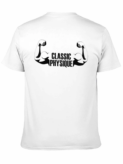 Classic Physique Black Tee | Gym Muscle Shirt