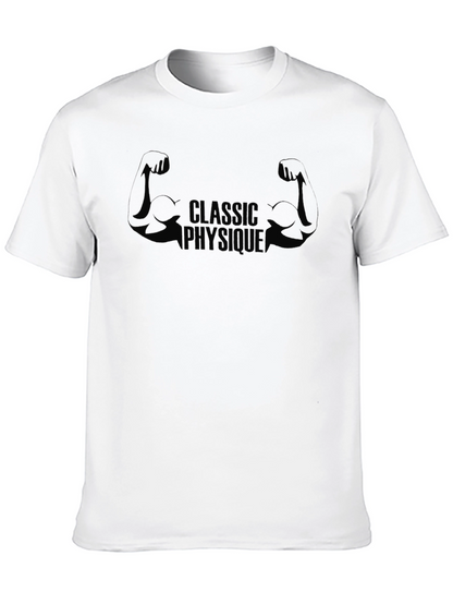 Classic Physique Black Tee | Gym Muscle Shirt
