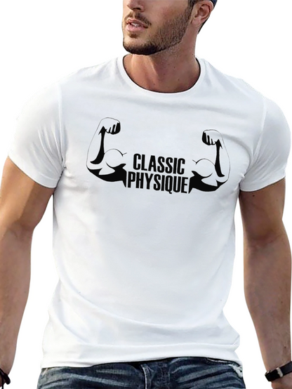 Classic Physique Black Tee | Gym Muscle Shirt
