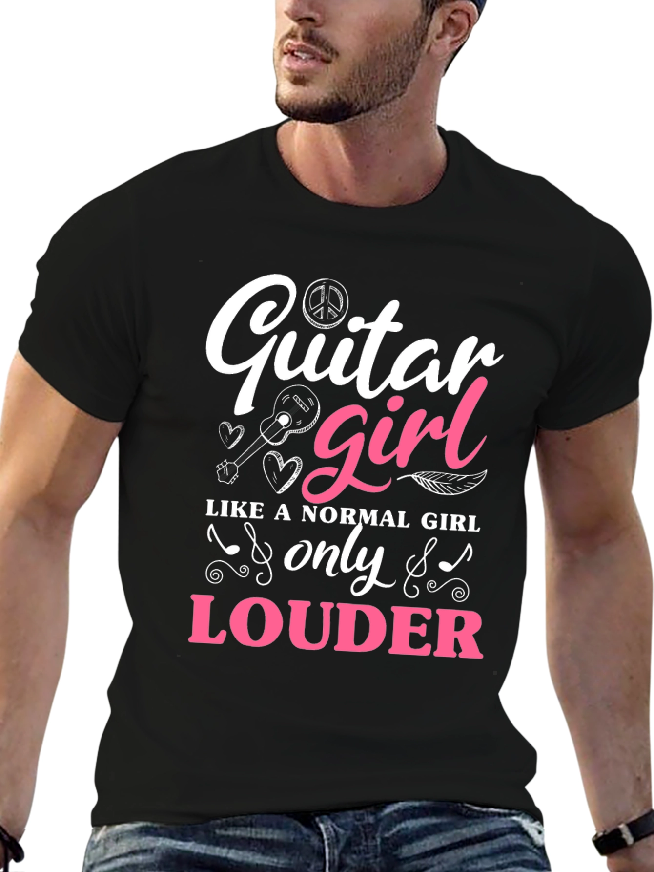 Guitar Girl T-Shirt - Loud & Proud Musician Tee