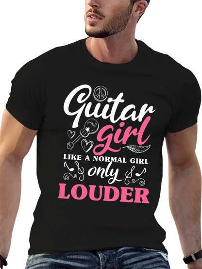 Guitar Girl T-Shirt - Loud & Proud Musician Tee