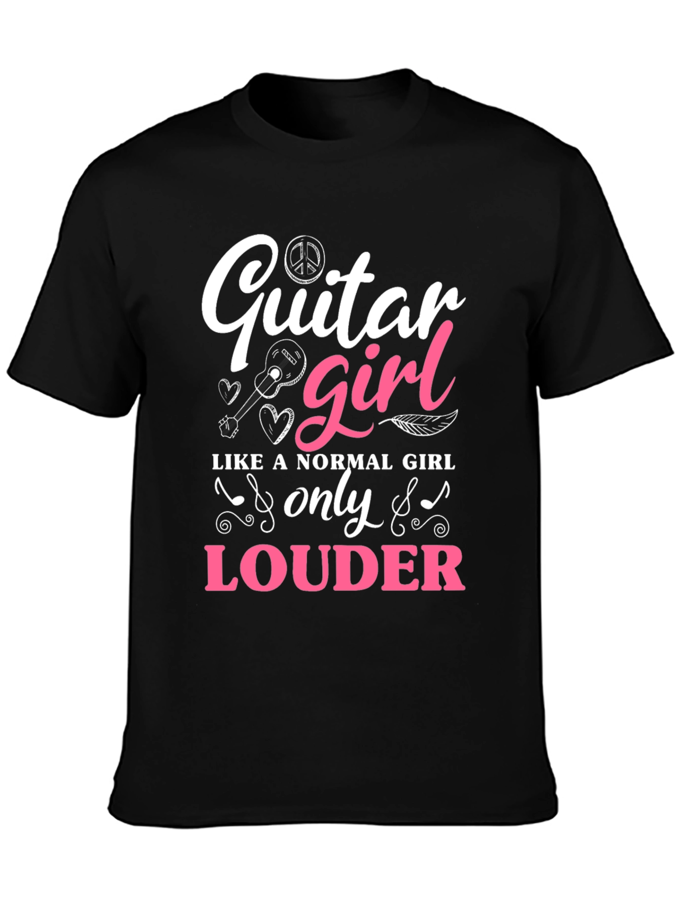 Guitar Girl T-Shirt - Loud & Proud Musician Tee