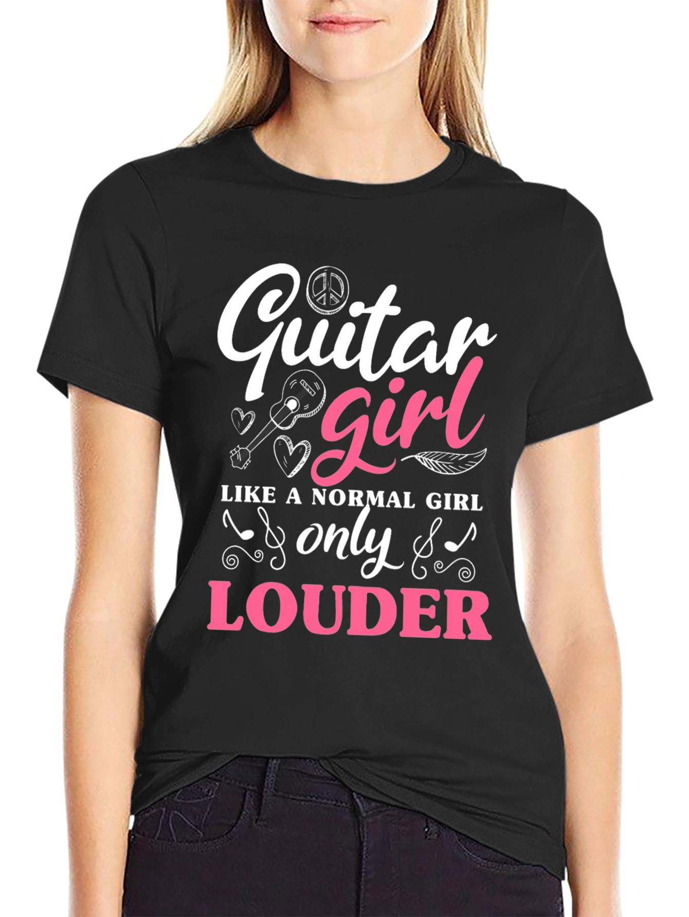 Guitar Girl T-Shirt - Loud & Proud Musician Tee