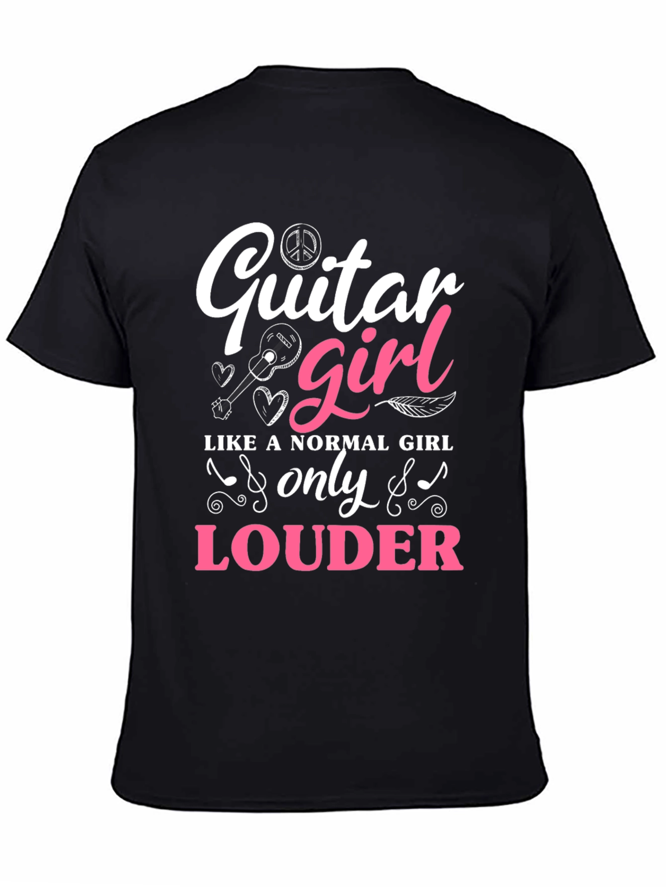 Guitar Girl T-Shirt - Loud & Proud Musician Tee