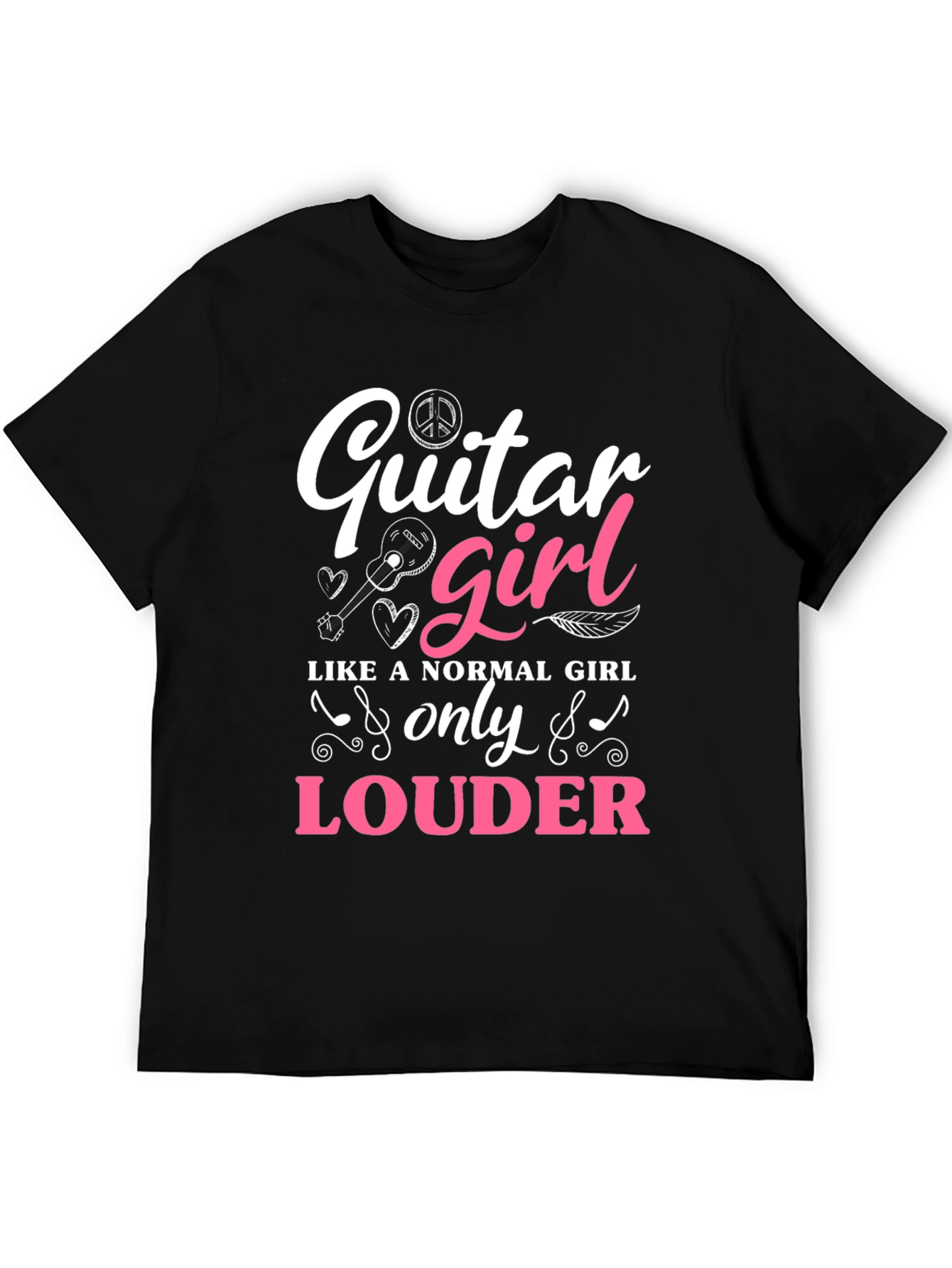 Guitar Girl T-Shirt - Loud & Proud Musician Tee
