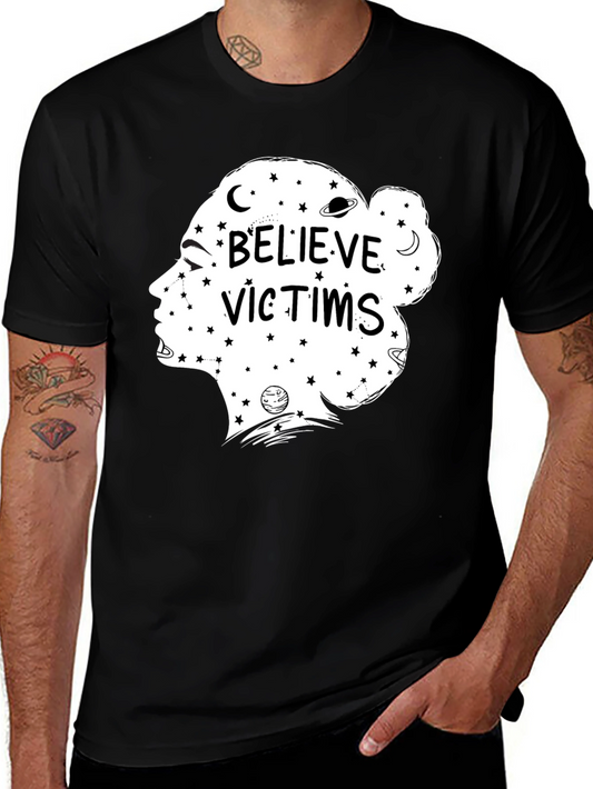 Believe Victims Graphic Tee - Unisex Black T-Shirt