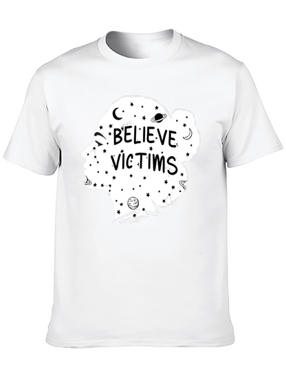Believe Victims Graphic Tee - Unisex Black T-Shirt
