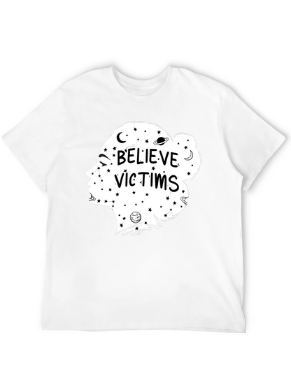 Believe Victims Graphic Tee - Unisex Black T-Shirt
