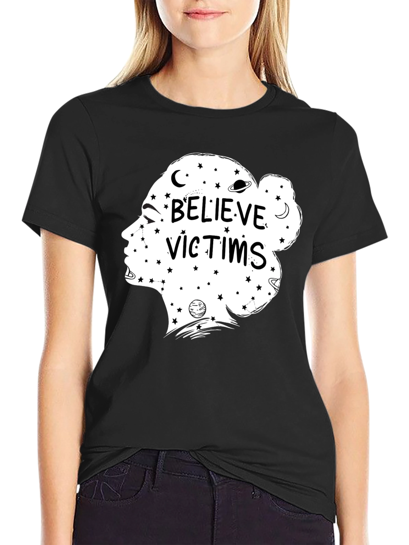 Believe Victims Graphic Tee - Unisex Black T-Shirt