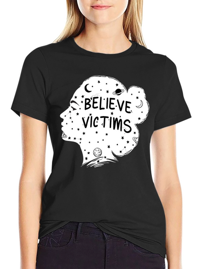 Believe Victims Graphic Tee - Unisex Black T-Shirt
