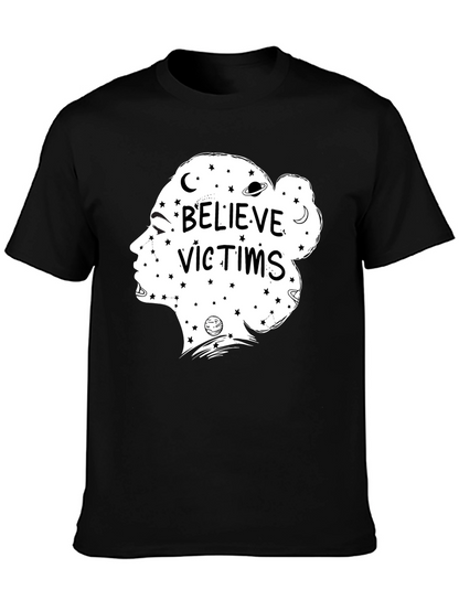 Believe Victims Graphic Tee - Unisex Black T-Shirt