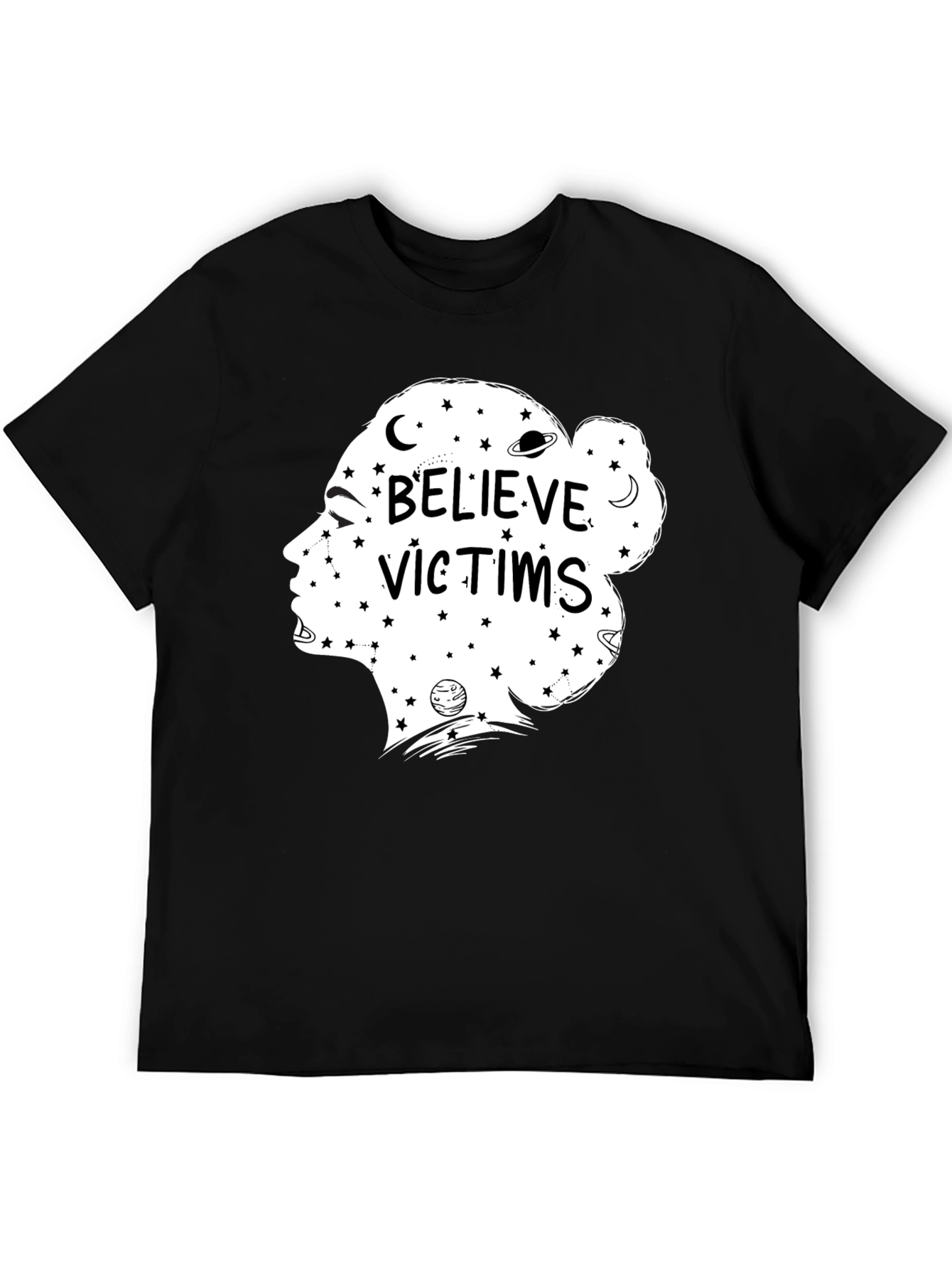 Believe Victims Graphic Tee - Unisex Black T-Shirt