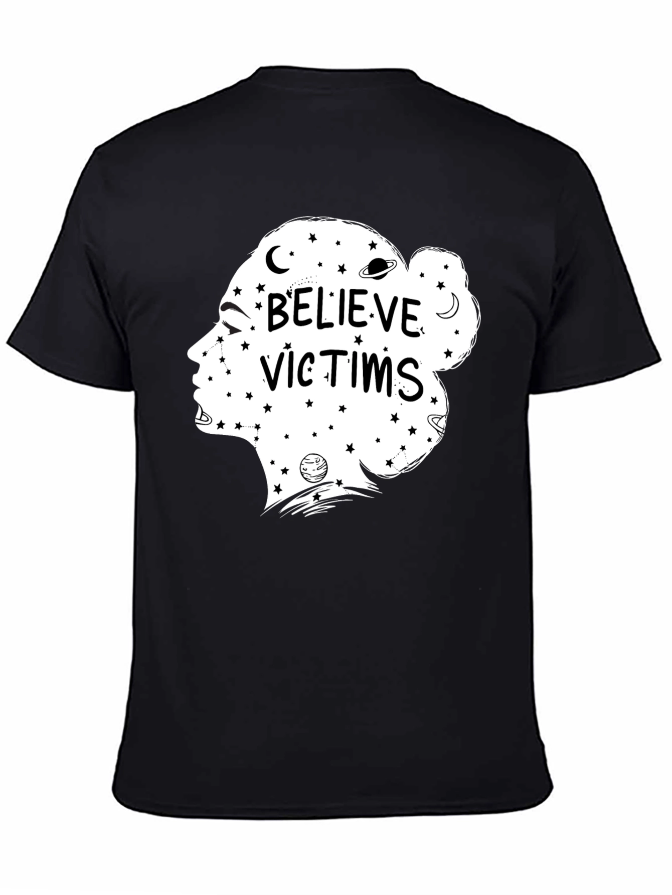 Believe Victims Graphic Tee - Unisex Black T-Shirt