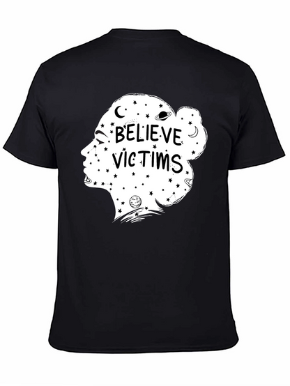 Believe Victims Graphic Tee - Unisex Black T-Shirt