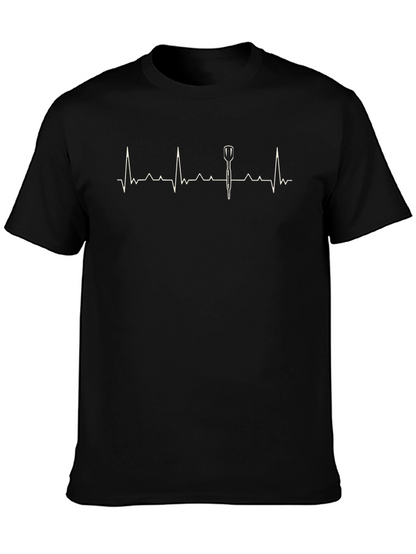 Darts Heartbeat T-Shirt - Funny Dart Player Tee