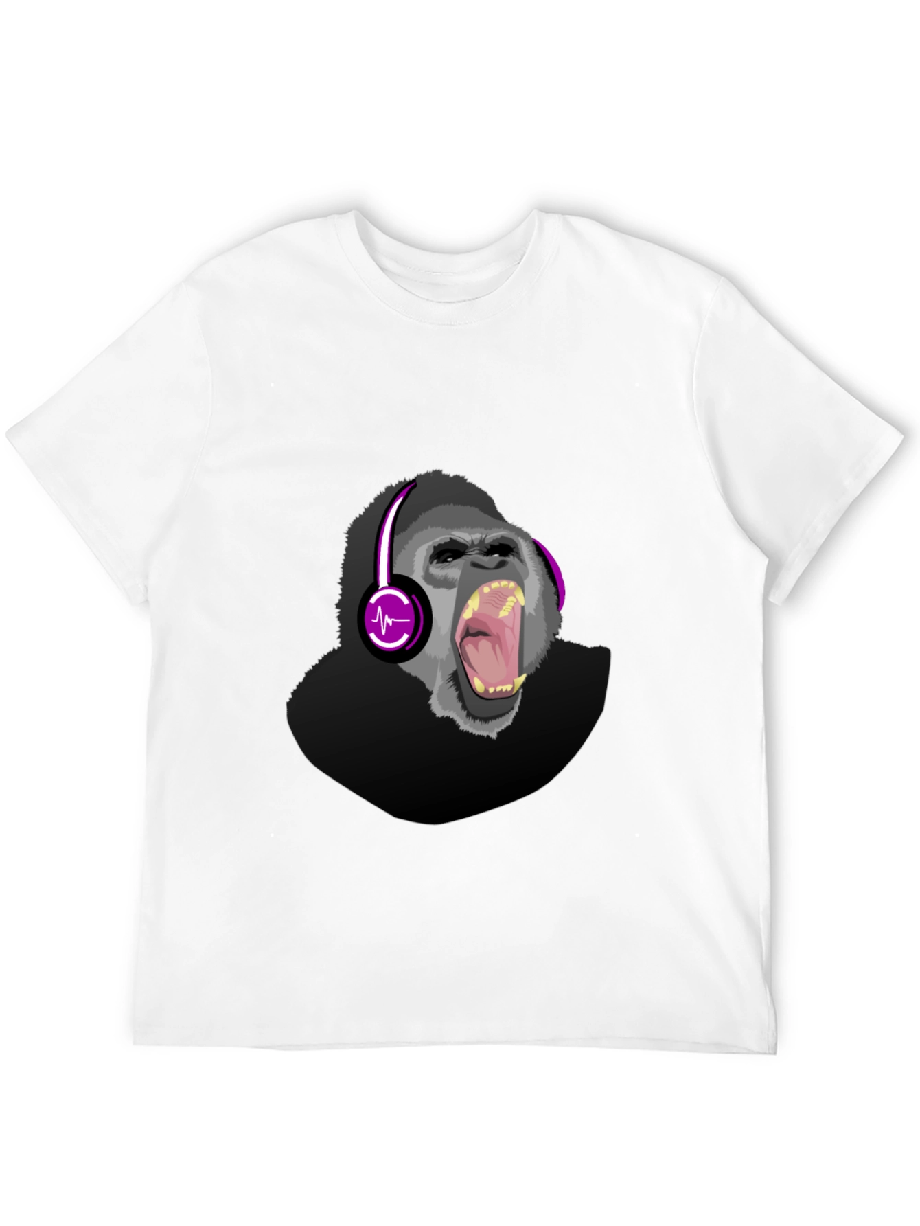 Gorilla DJ Graphic T-Shirt - Mens Black Tee