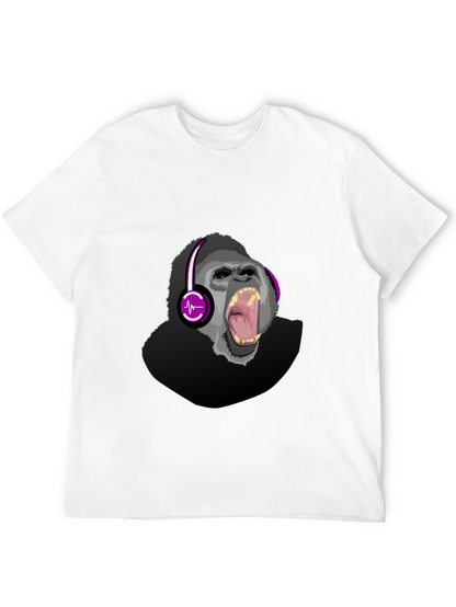 Gorilla DJ Graphic T-Shirt - Mens Black Tee