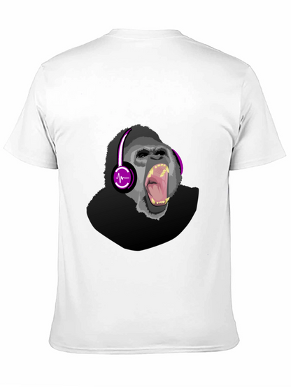 Gorilla DJ Graphic T-Shirt - Mens Black Tee